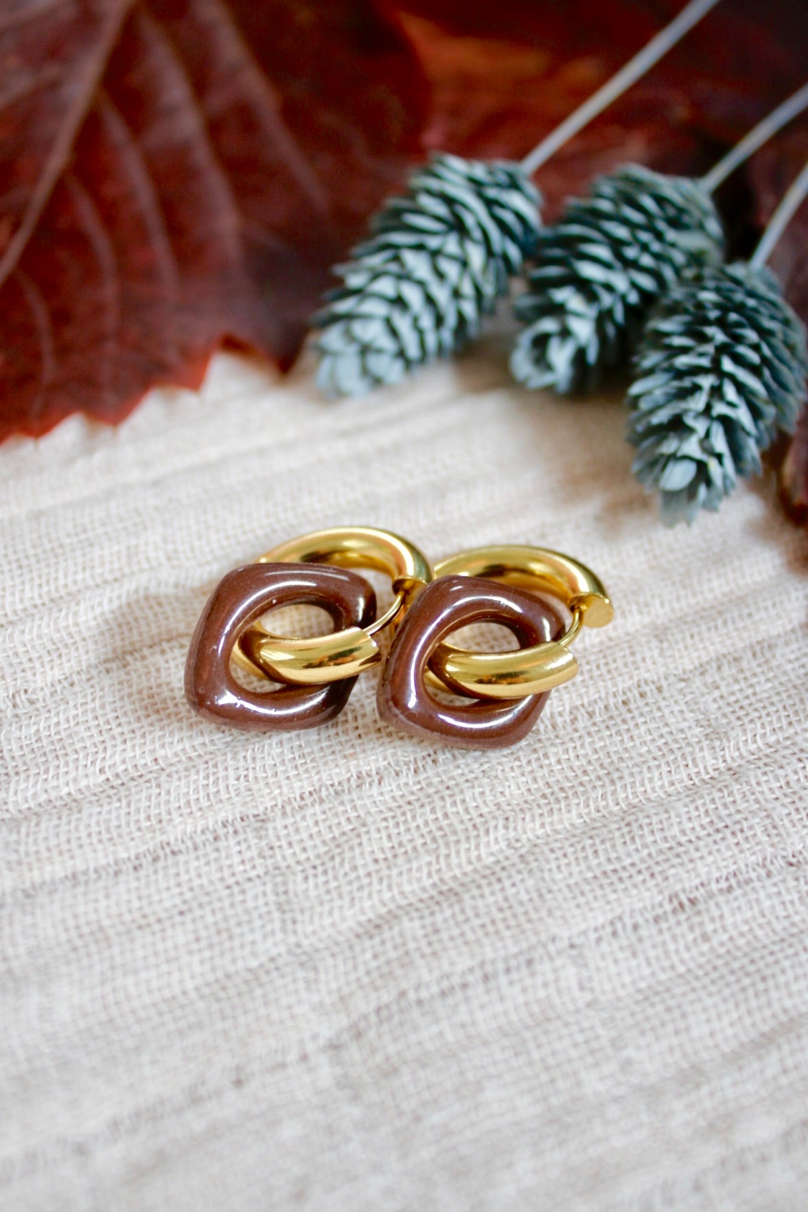 Boucles d'oreilles interchangeables Amandine Mamamiia bijoux