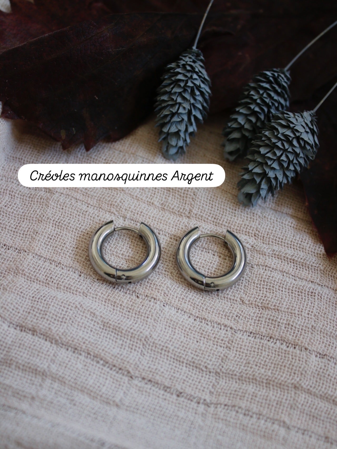 Créoles pour pampilles interchangeables