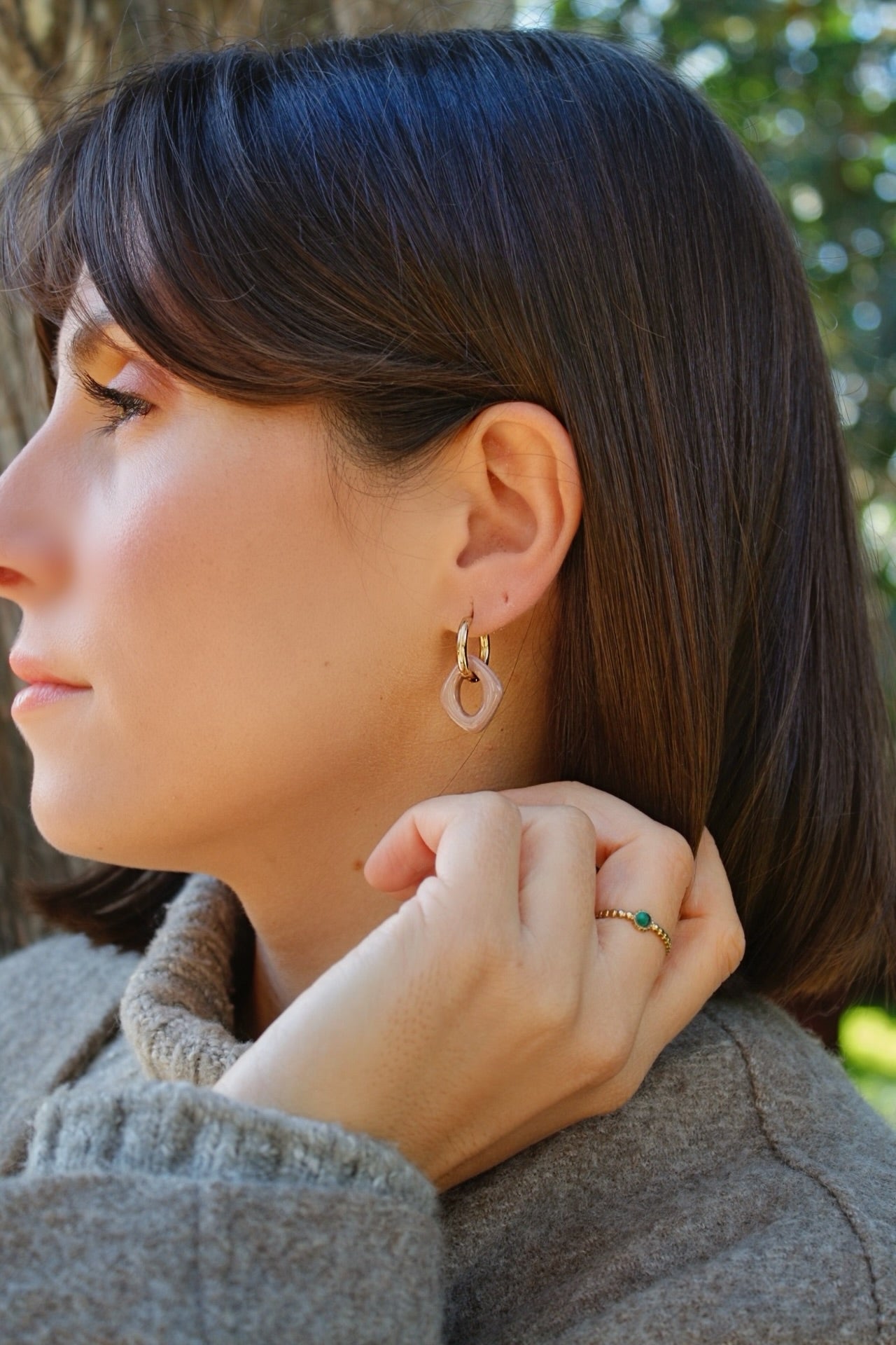 Boucles d'oreilles interchangeables Amandine Mamamiia bijoux