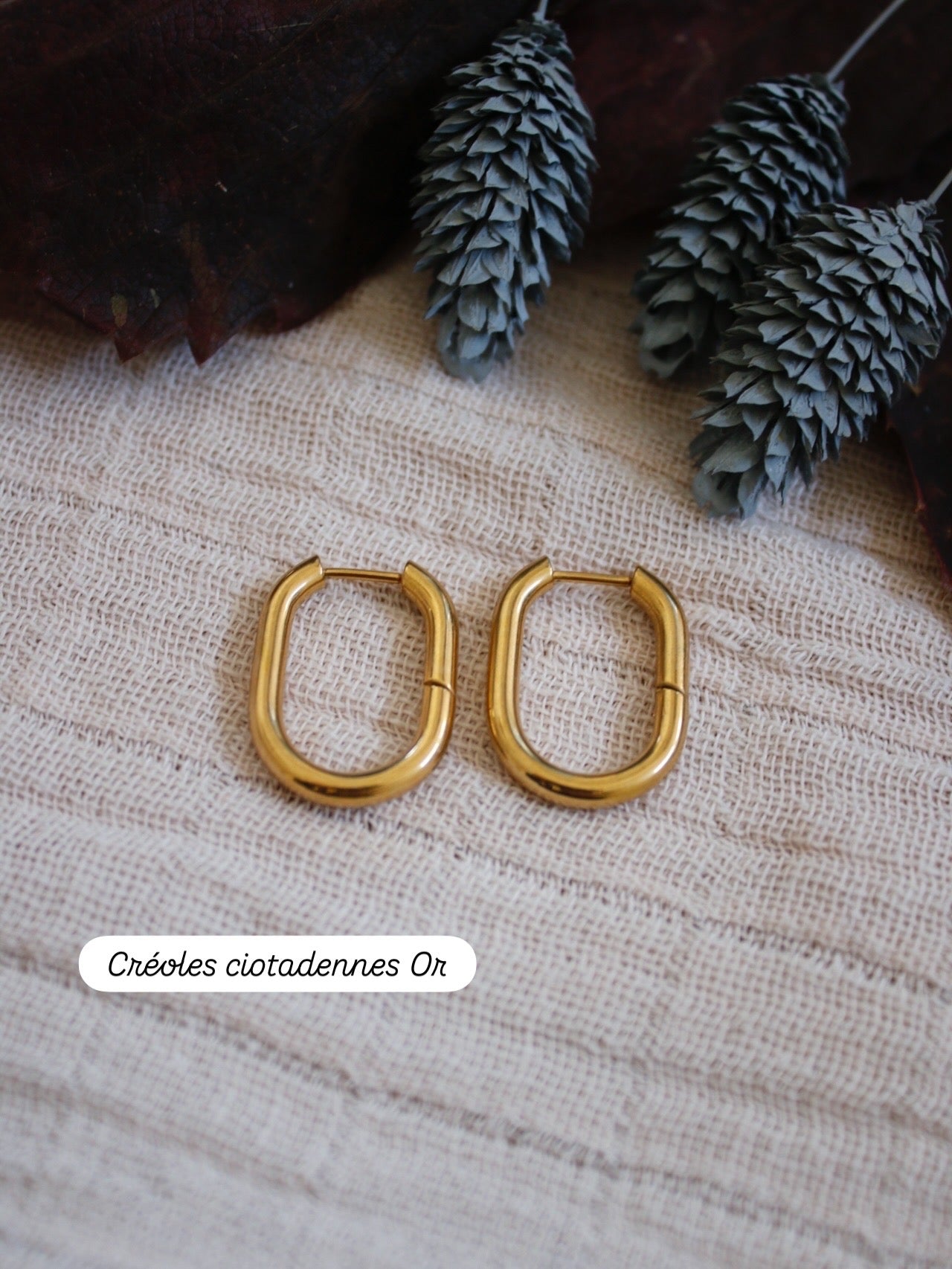 Créoles pour pampilles interchangeables