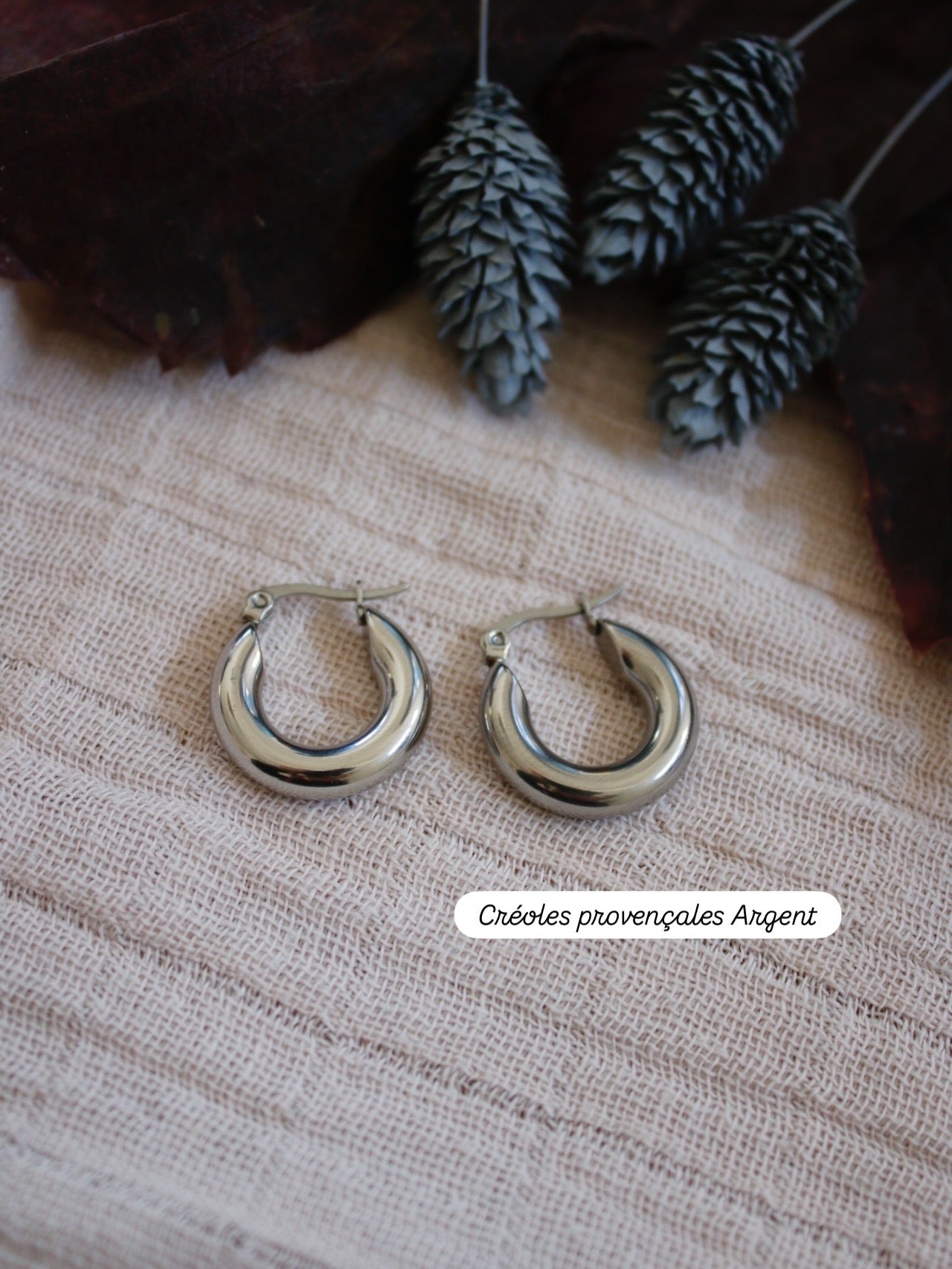 Créoles pour pampilles interchangeables