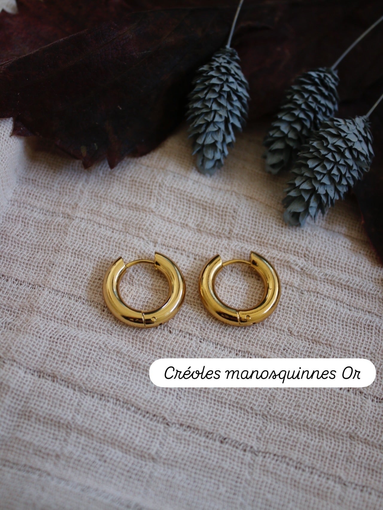 Créoles pour pampilles interchangeables