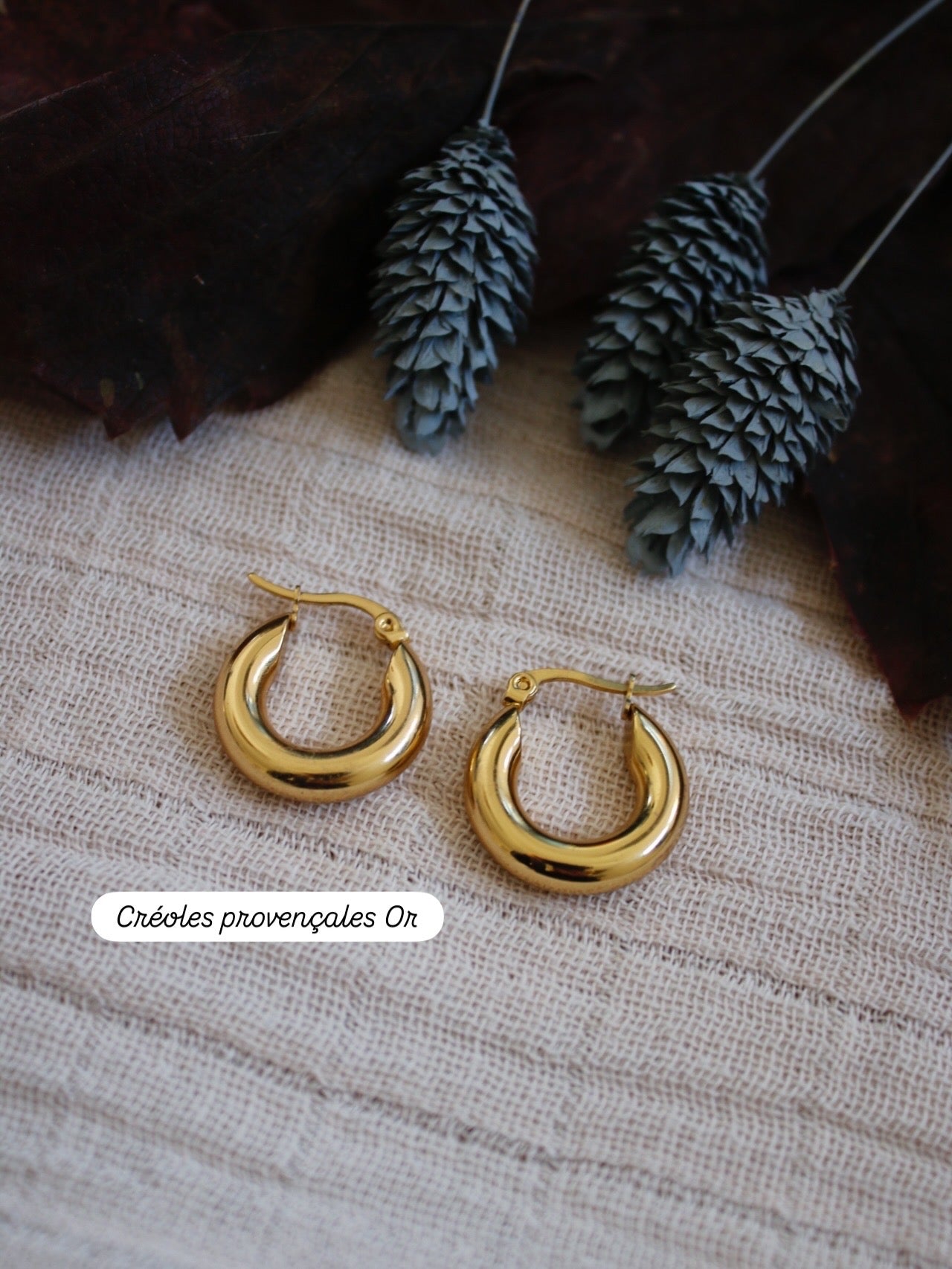 Créoles pour pampilles interchangeables