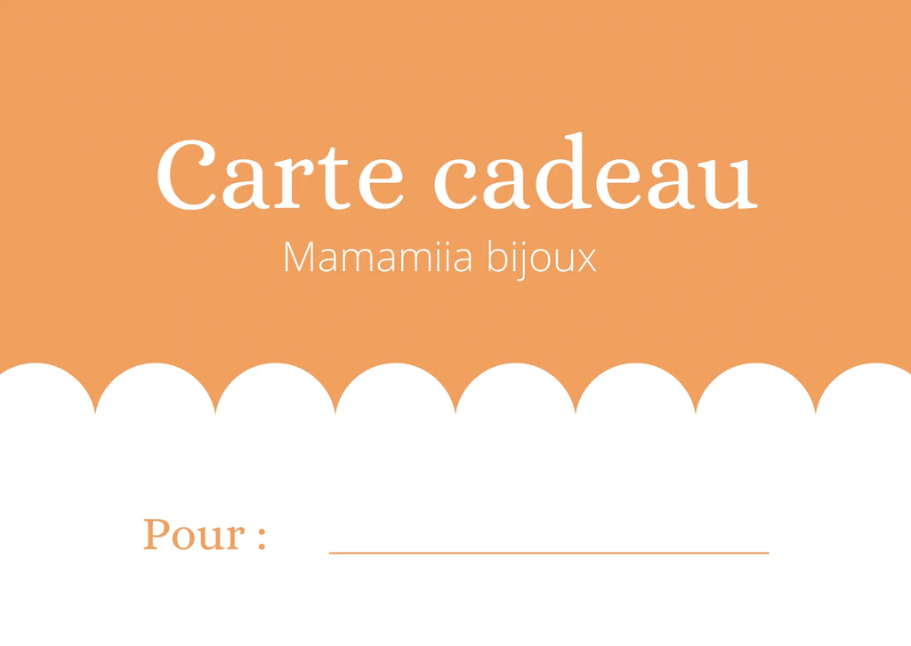 Carte cadeau Mamamiia Bijoux Mamamiia bijoux